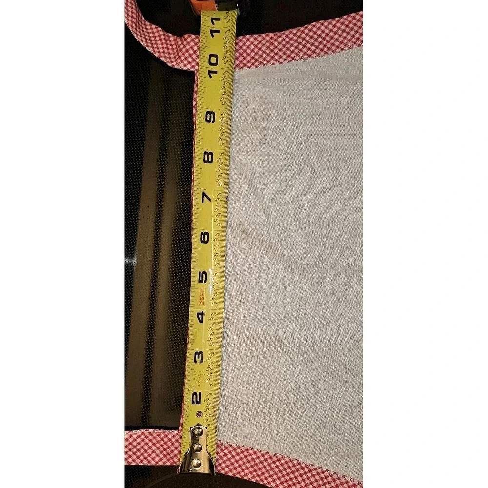 Christmas Santa Claus Holiday Winter Country Kitchen Apron Handmade Decor VTG